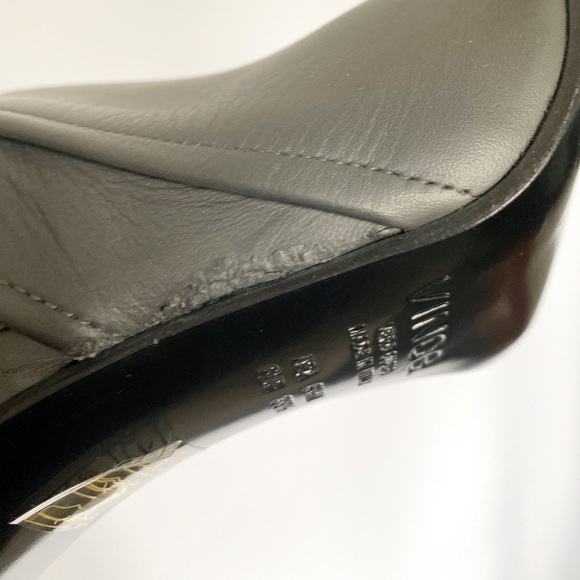 Vince Leather High Heel Ankle Boots Sz 8.5 - Picture 7 of 11